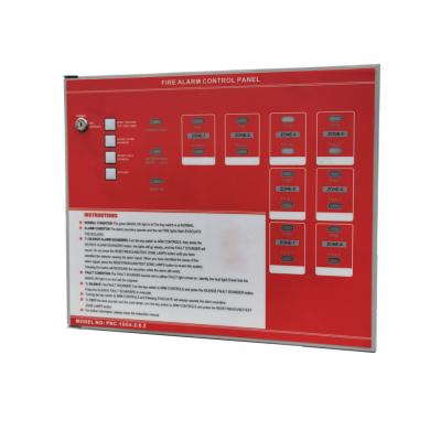 China Remote Control Fire Alarm Control Panel Non-Electric Conventional Fire Alarm Has 4 Zones for sale