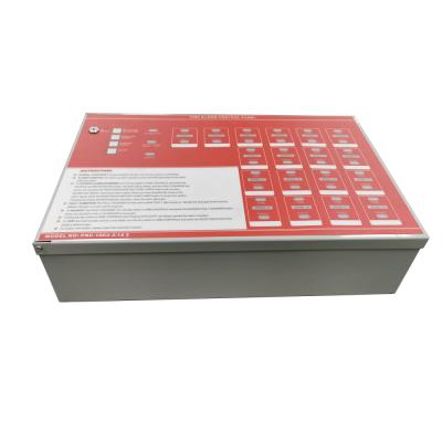 China Conventional office building 10 zone fire alarm control panel based on new generation microprocessor against to false alarms for sale