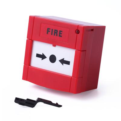 China Optional Conventional Non-accessible Dry Contact DC24V Resettalble Fire Alarm System Manual Call Point For Emergency Door Release for sale