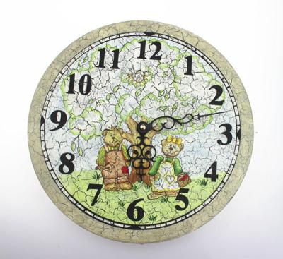 China Antique Wall Clock wooden clock ancient design for cafe and old style building decoration for sale