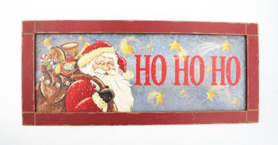 China Christmas holiday wall hanging decoration wooden plaque made of MDF for sale