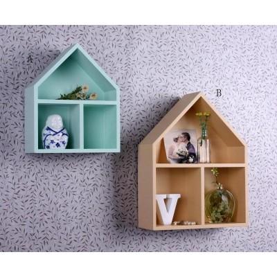 China wooden wall decoration wood house shadow box for sale