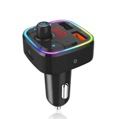 China Google Voice Assistant QC3.0 DC5V 2.4A Charger Smallest Fast Wireless Handsfree Car MP4 Audio Player Siri Kit BT 5.0 bluetooth fm transmitter for car for sale