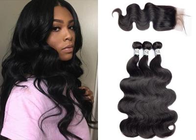 China Soft And Smooth Body Wave Hair Bundles With Frontal No Bad Smell 10-30 Inch for sale