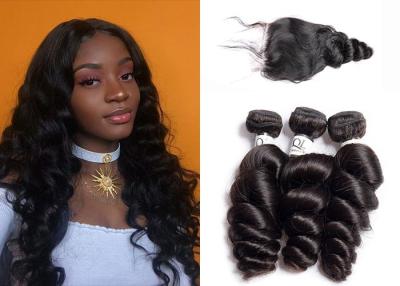 China 3 Bundles Brazilian Natural Loose Wave / Unprocessed Loose Wave Remy Hair Weave for sale