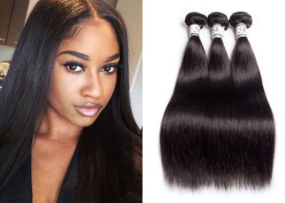 China Raw Unprocessed Brazilian Straight Human Hair Weave For Black Woman 3 Bundles for sale