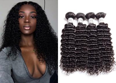 China Unprocessed Natural Deep Curly Hair Bundles For Black Woman 10-30 Inch for sale