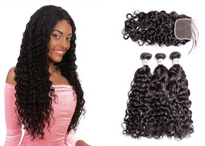 China Beautiful Malaysian Water Wave Hair / Long Water Wave Braiding Human Hair for sale