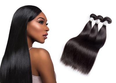 China 3 Bundles Natural Straight Hair Weave / Black Malaysian Straight Hair Bundles for sale