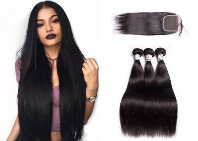 China Virgin Straight Bundles With Closure / Unprocessed 3 Bundles Body Wave for sale