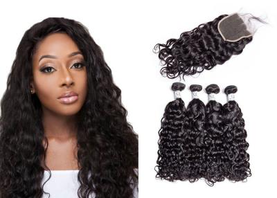 China Nenhum cabelo Tangling da onda de água 8A empacota para a colagem adesiva forte da mulher negra à venda