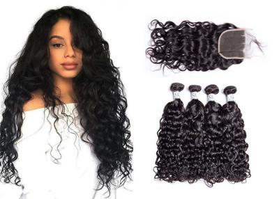 China Weave brasileiro liso do cabelo da onda de água/Weave não processado da onda de água de Remy à venda