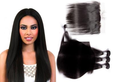 China Grade 9A Brazilian Hair Bundles With Frontal Body Wave Hair No Shedding for sale