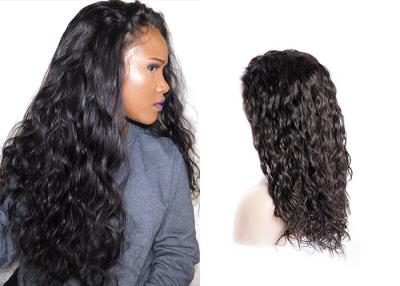 China 1B Black Human Hair Lace Front Wigs , Dyed Natural Looking Lace Front Wigs for sale