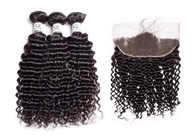 China 10A Water Deep Curly Weave / Natural Virgin Malaysian Deep Curly Hair for sale