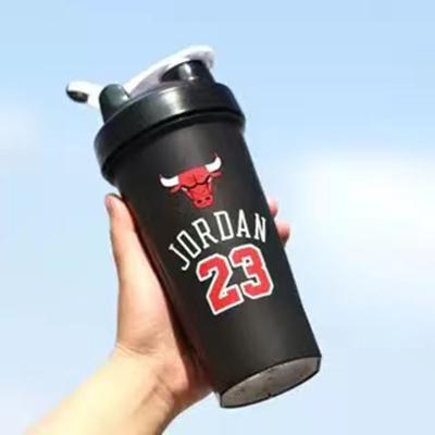 China Viable Cheaper Price Custom Logo Gym Sports Bottle Shaker Plastic Plastic Protein Shaker With Ball for sale