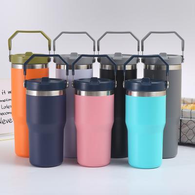 China 2022 New Viable Hot Sale 20oz/30oz Stainless Steel Vacuum Insulated Tumbler Coffee Tumbler Beer Tumbler With Straw And Lid for sale