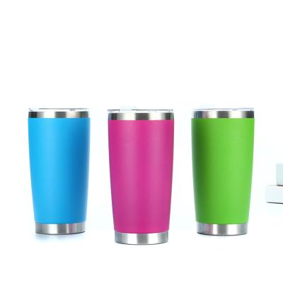 China Customized Viable Hot Sale 20oz Double Wall Stainless Steel Vacuum Insulated Stainless Steel Beer Coffee Tumbler for sale