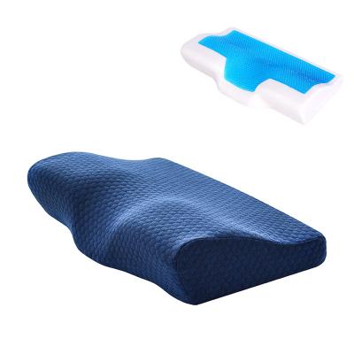 China New Water Gel Butterfly Point Pillow Side Pillow Anti Snoring Hot Cool Nti-Static Neck Custom Wheelchair Memory Foam Pillow for sale