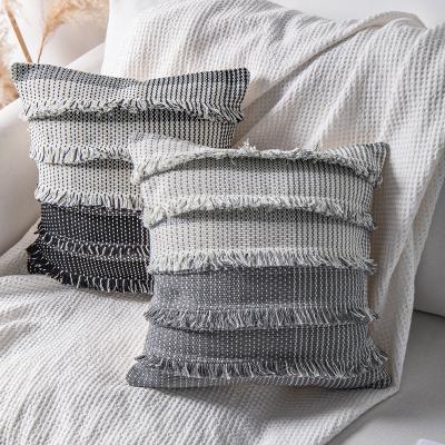 China Viable Accessories For Room, Cotton Woven Tile Crate Decorative Single Cushion Cover for sale