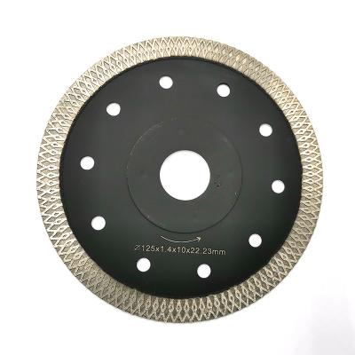 China Small Tile Saws Blade Mesh Turbo Wet Cutting Blade Ultra-thin Sharp Small Saw Blade for sale