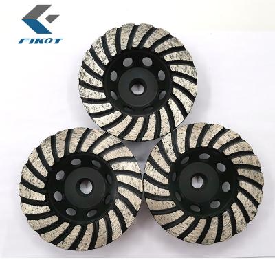 China 100mm 125mm Concrete Flaring Diamond Grinding Cup Wheels for Stone Polishing for sale