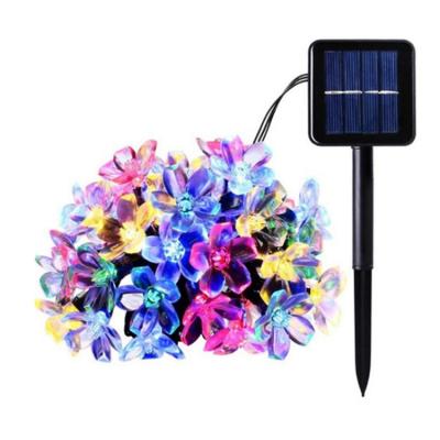 China New Style Osiden Sakura Cherry Blossom Waterproof Solar Panel String Lights Decoration for Christmas Wedding Party Home Festival for sale