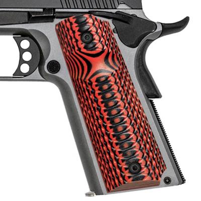 China Grasp 1911 Pistol Grips Group Of Ten Ambi Full Size Custom Firearm Grips, Ridgebacks Texture With Standard Cut for sale