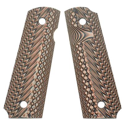 China Grab Gun GLUES Group of Ten Hardware 1911 Grips Custom Grip For Government Normal Commander, Spec.OPS Texture With Standard Cut for sale