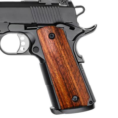 China Grasp GUN GLUE 1911 Full Size Wooden Grips 2pieces For For Most 1911 Full Size Governments / Commanders for sale