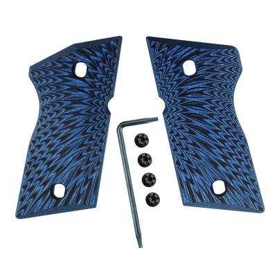 China Grab gun blue/black colorCZ 2075 RAMI and BD Group of Ten gun grabs sunburst texture for sale