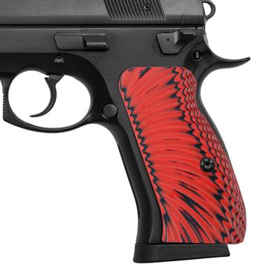 China Grip Pistol CZ 75 85 Hogue Group of Ten High Quality Custom Grips Compact Size Starburst Texture for sale