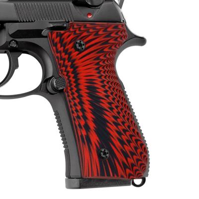 China Grab Pistol Beretta Accessories Beretta 92 96 Full Size Gun Grips Group of Ten, Sunburst Texture for sale