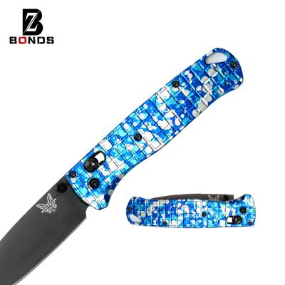 China Outdoor Gear Increasing Camping GLUES Aluminum Alloy Honeycomb Pattern Non-Slip Patches Knife Grip Handle Measures Diy For Bugout for sale