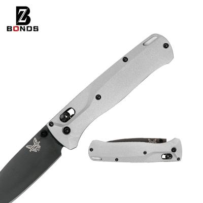 China Outdoor Gear Hiking Camping GLUES 3 Colors Aluminum Alloy Camouflage Oxidation Fold Knife Ladder Handle Patches For Benchmade Bugout 535 DIY Do Handle Acces for sale