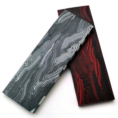 China Electric Knife Handle G10 Performance Diy Tool Hardware Handle Colors Composite Material Damascus Pattern Tool Holder Patch Hardware G10 for sale