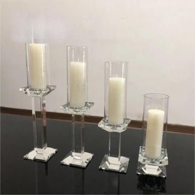 China Wedding Factory Wholesale Custom Size Fireplace Cylinder Hurricane Clear Glass Shades For Sconce Room for sale