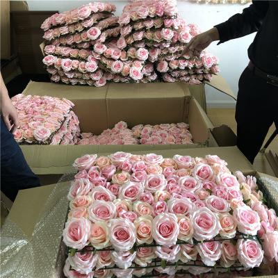 China Wedding Luxury Artificial Wedding Backdrop Rose Flower Floral Wall Decor Event Party Stage New Chinese Wedding Supplier for sale