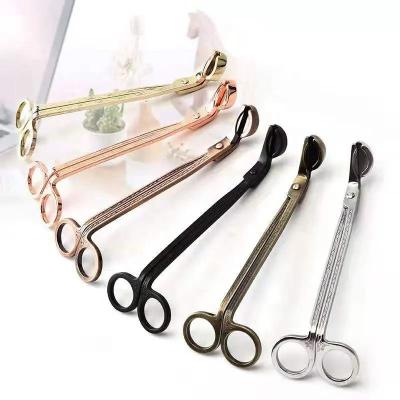 China Tesoura Luxury Antique Stainless Cutter Hook Wick Trimmer Candle Wick Trimmer Oil Lamp Balance Scissor Candle Oiler Pad Lamps Scissors Steel Scissors for sale