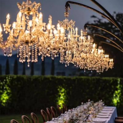 China Wedding Celebration Customized Wedding Props Crystal Chandelier Luxury Party Events Stage Lights Chandelier Decorative Hanging Decor For Wedding for sale