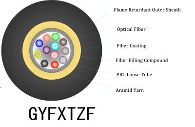 China IP68 Waterproof FTTH Fiber Drop Cable In White For Single Mode Fiber Connection for sale