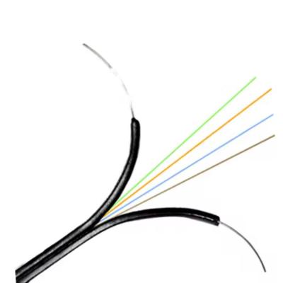 China G657A 4 Cores FTTH Fiber Optic Cable Flat Cable GJXH Steel Strength Member for sale