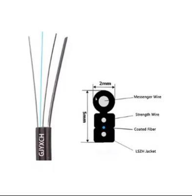 China Self-Supporting FTTH Fiber Optic Drop Cable GJYXCH 1/2 Cores Indoor Outdoor for sale