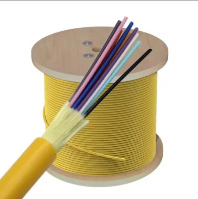 China Tight Buffe  PVC LSZH Sheath Indoor Optic Cable GJFJV 4-48 Core for sale