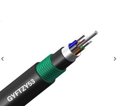 China 24 Core PE Sheath Direct Buried Fiber Optic Cable GYFTZY53 for sale