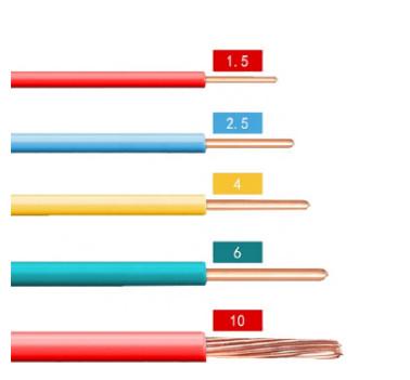 China Gerollter Kupfer-Gebäude-Draht, Messgerät BV 4mm/6mm2 8 schwemmte Draht an zu verkaufen