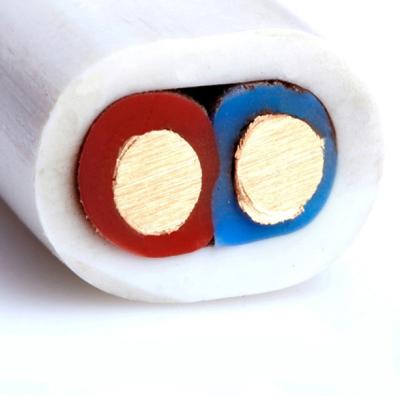 China Bvvb 10mm Shielded Or Unshielded Pvc Sheath Parallel Copper Core Power Cable Electric Copper Wire for sale