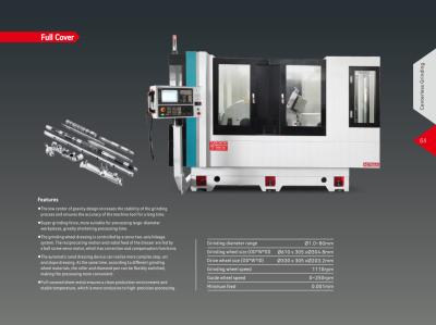 China High Precision 610*305*304.8mm Grinding Wheel Size Centerless Grinding Machine with 2-7.5kw Power for sale