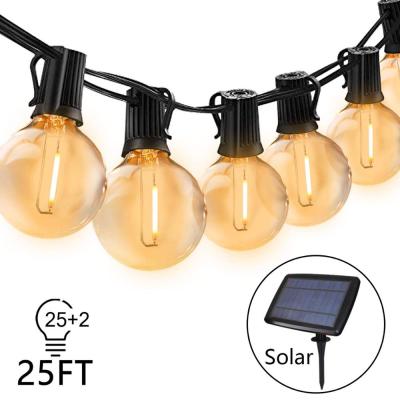 China Residential LED Solar String G40 Outdoor Lights for Patio Cafe Bistros Garden for sale