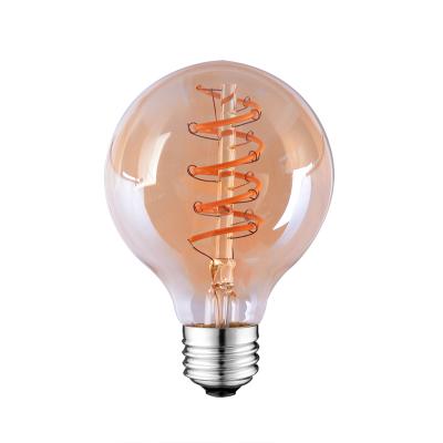 China G80 220v indoor lighting power led energy decorative lampara led soft filament bulb for sale